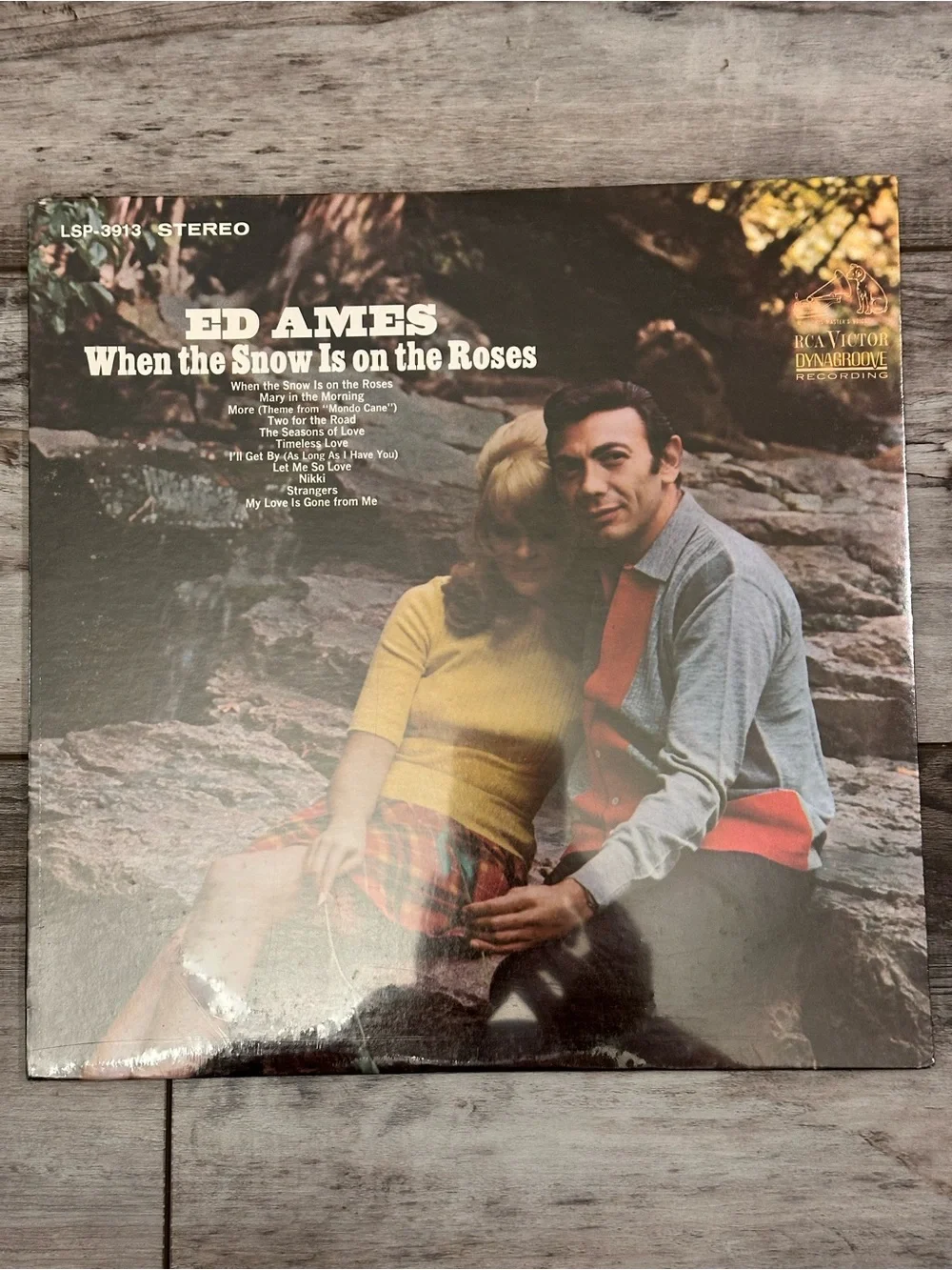 Ed Ames 'When the Snow Is on the Roses' Vintage Wall Art - Sealed